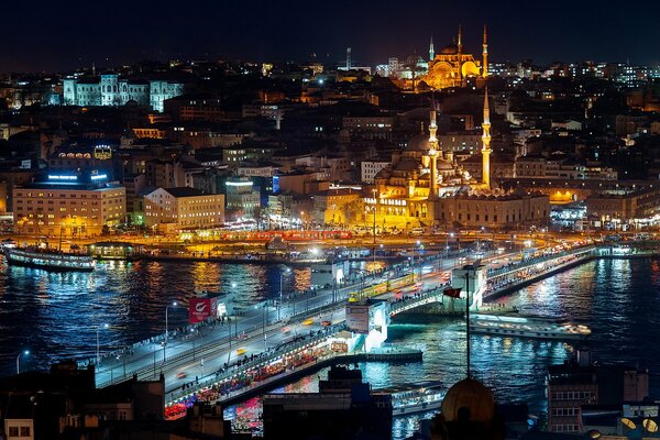 Night Istanbul in Turkey