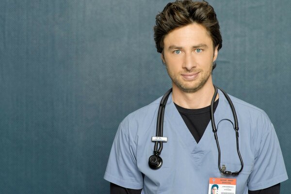 El Actor Zach Braff. Super doctor