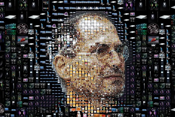 Steve Jobs di piccole piazze ritratto