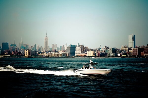 New York Boote auf dem Wasser