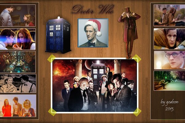 Ausgezeichnete Collage für die Serie Doctor Who