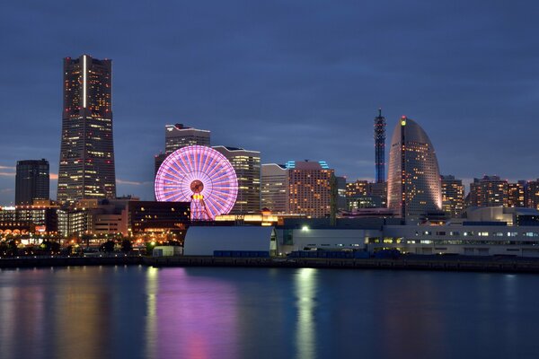 Bright lights of the Japanese metropolis