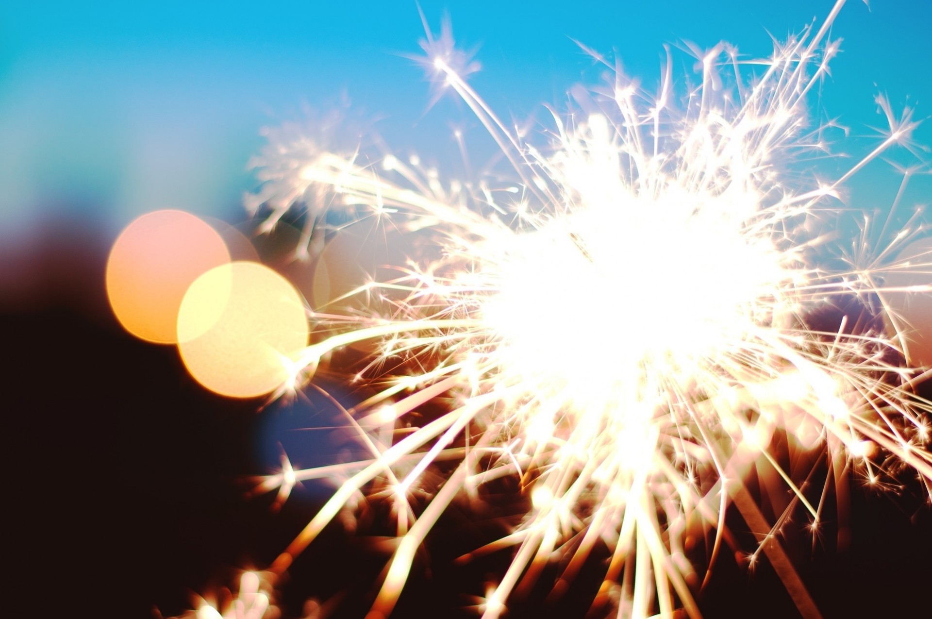 étincelles feux d artifice cierge magique