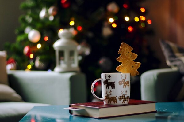 Weihnachtsbeleuchtung am Weihnachtsbaum