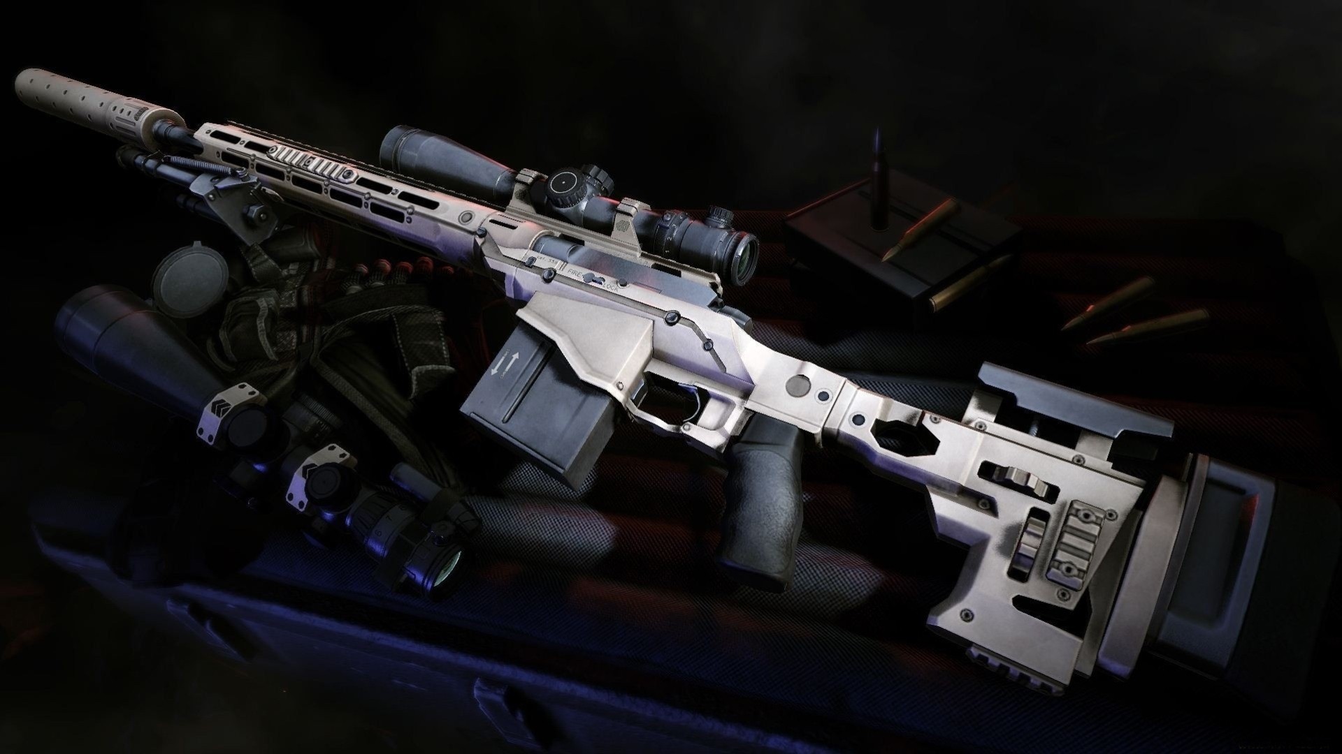 weapon remington msr sniper rifle