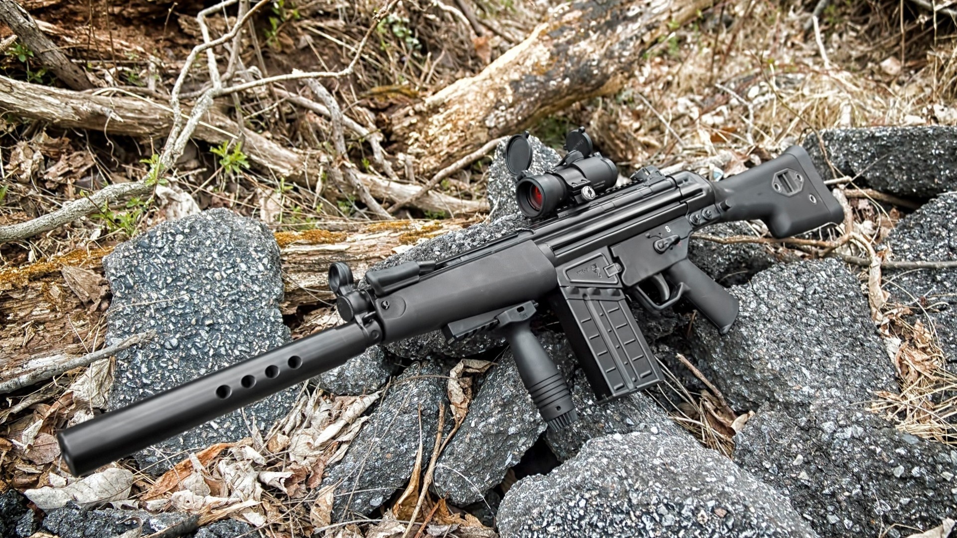 pietre armi mp5 hk 51 sottobosco