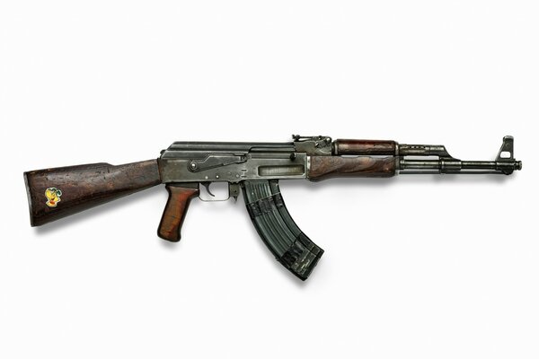 Fucile D assalto Kalashnikov con adesivo divertente sul culo