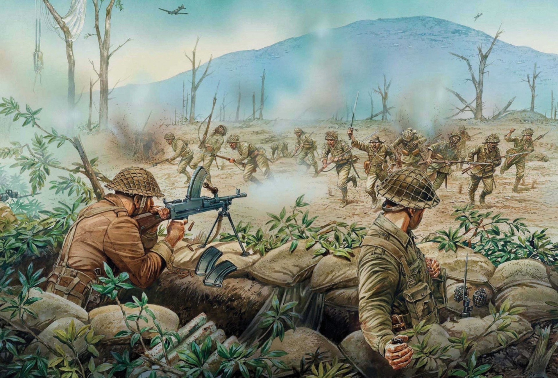 art soldiers kohima 1944 turning point burmese india region between british army japanese neighborhood kohima japan defeat japanese stop campaign because of battle steel names ww2 . city army april