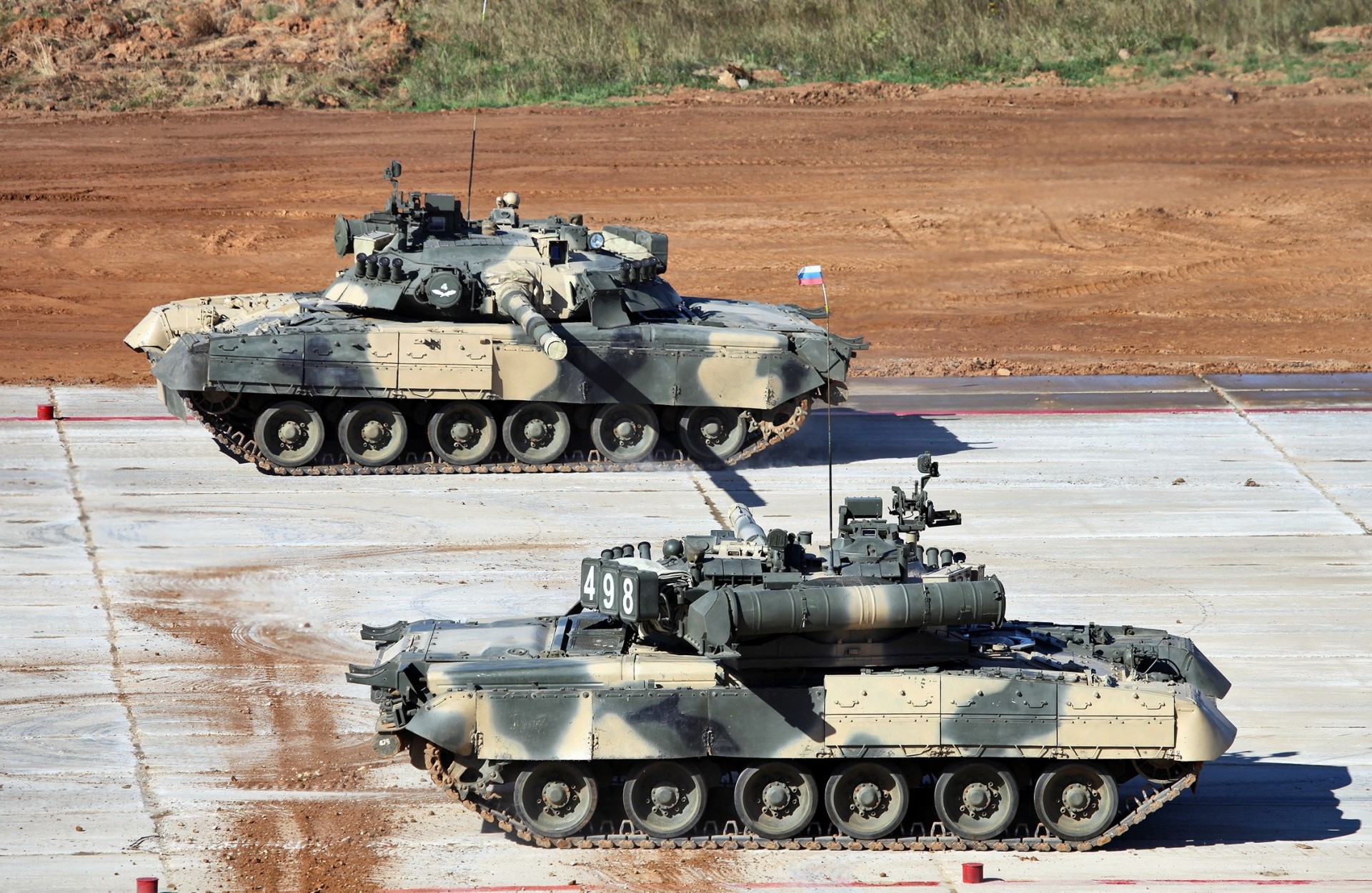 il principale carro armato russo il t-80u al tank biathlon 2013