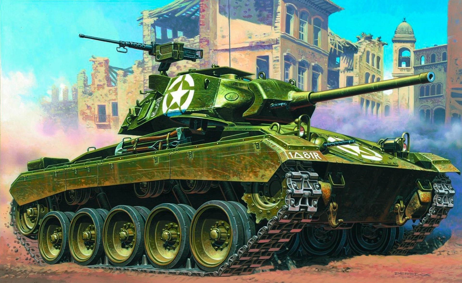 ww2 lightweight tank m24 chaffee american