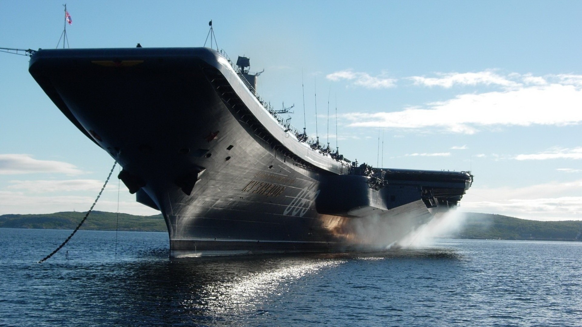 небо голубой море военные 1968 авианосец