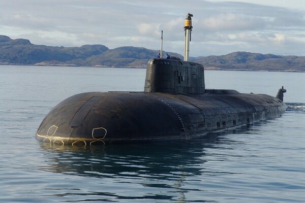 Hermoso submarino nuclear