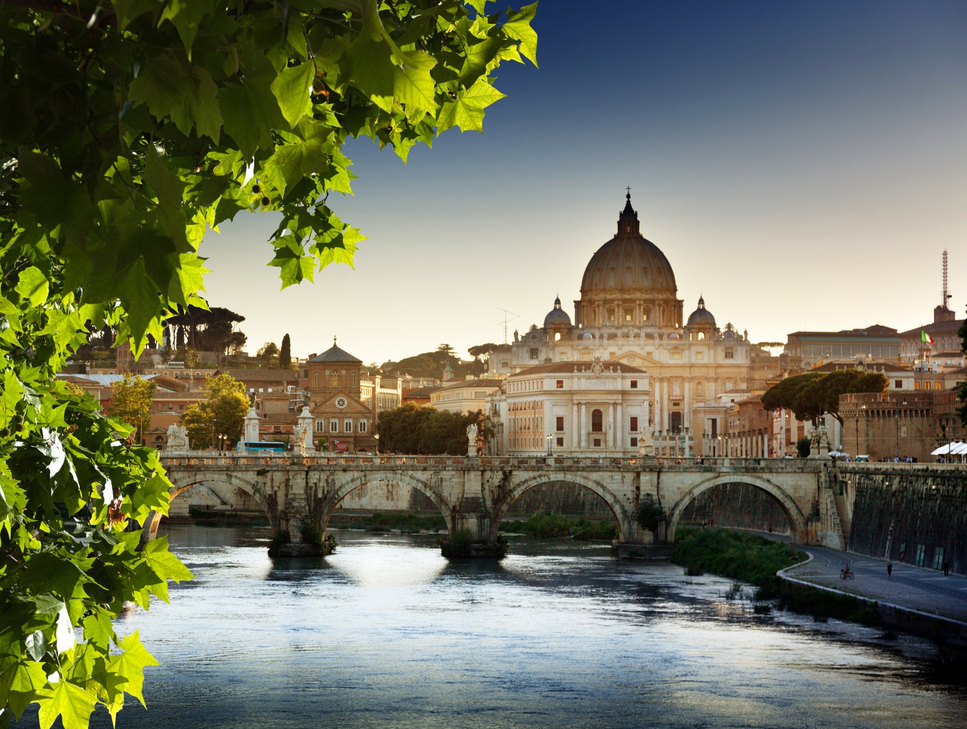 t. peter s basilica basilica di san pietro vatican city rome italy bridge cathedral leave