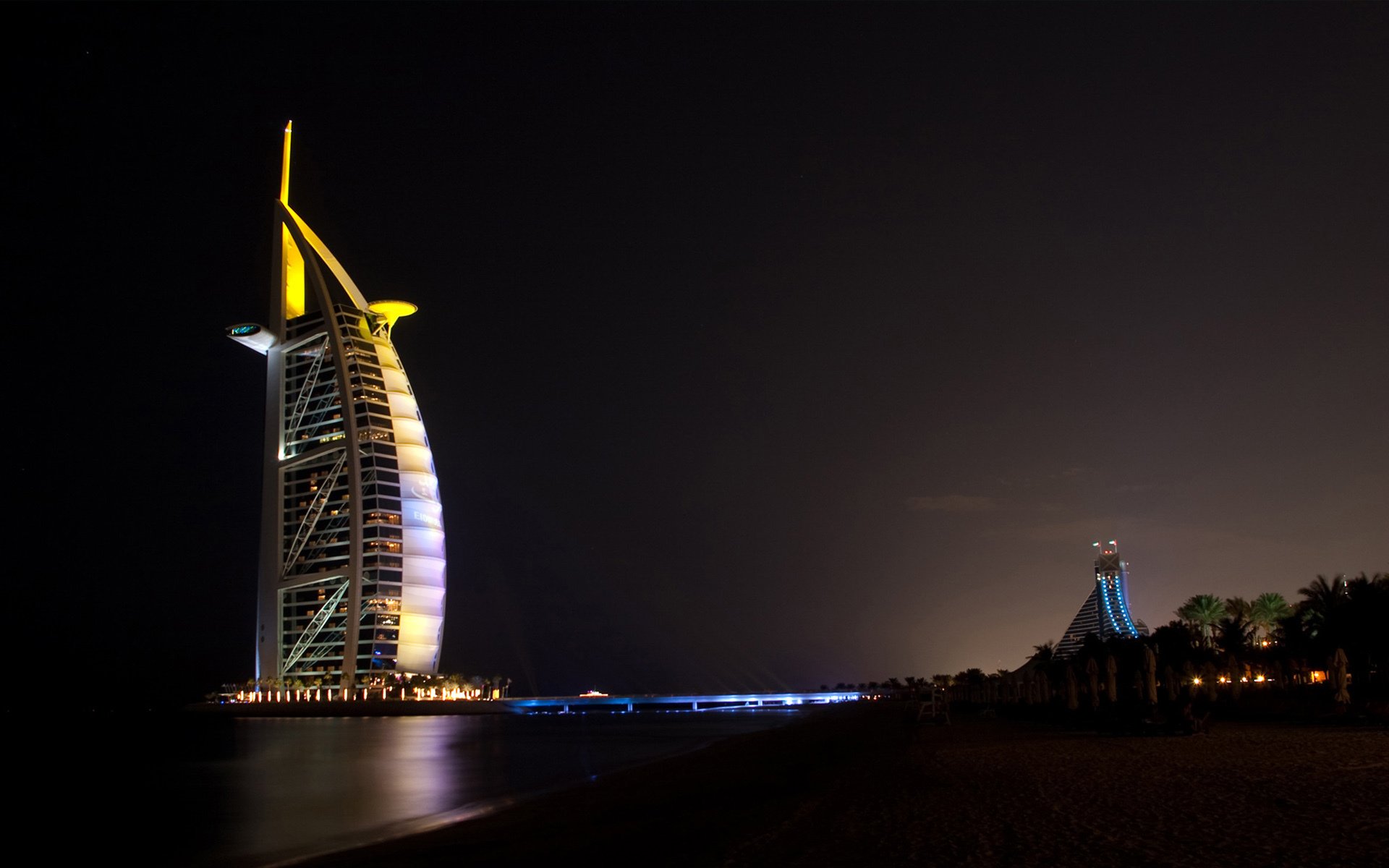 dubai burj al arab united arab emirates jumeirah beach hotel night light