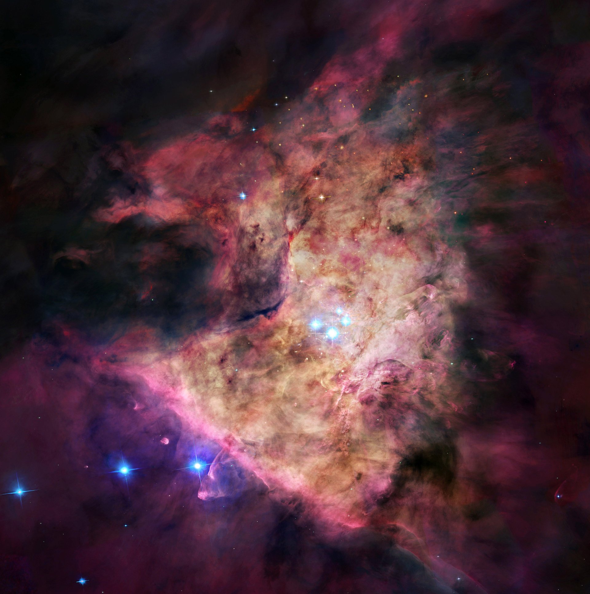 nebel gas orion konstellation staub sterne