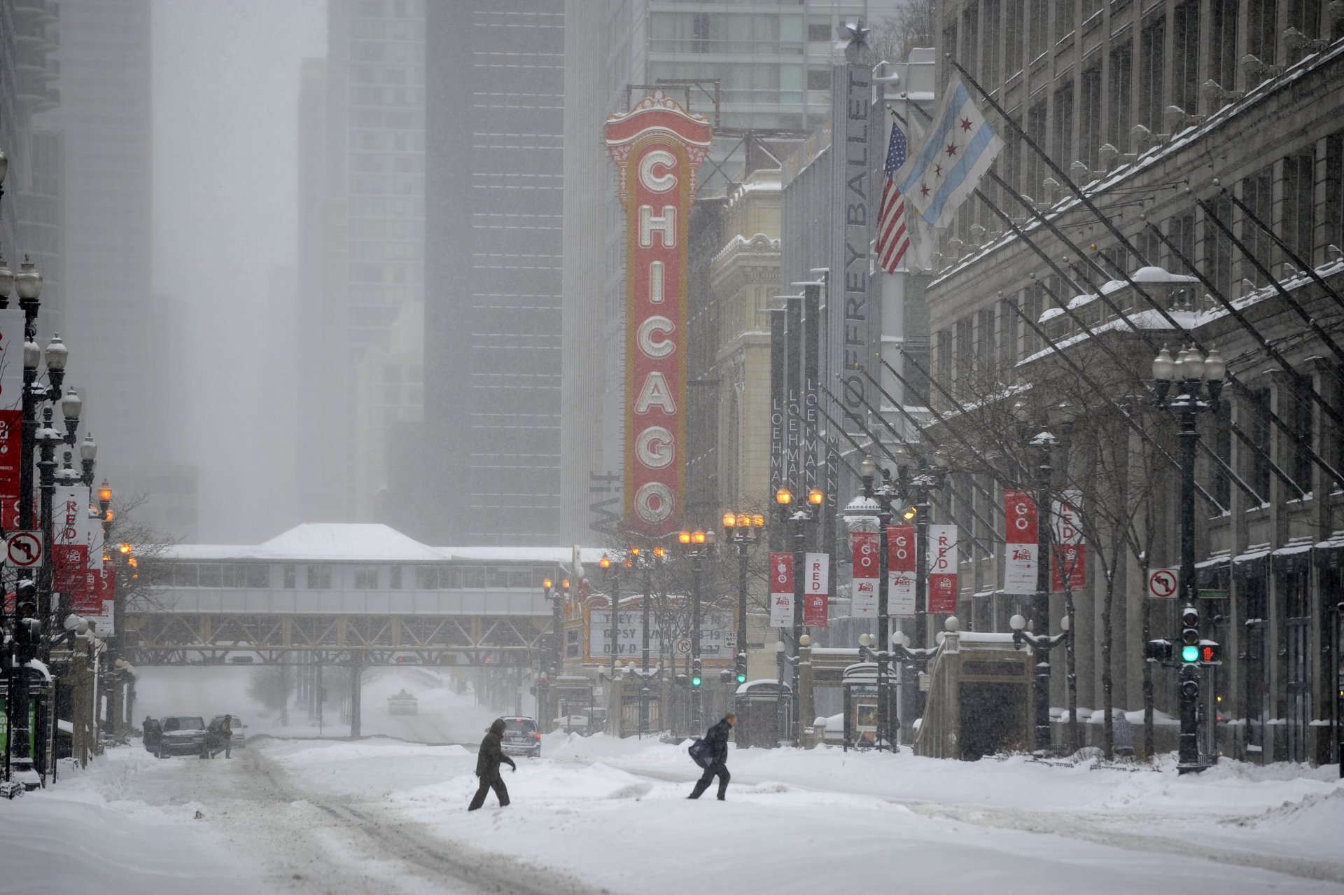 états-unis illinois chicago hiver ville hiver