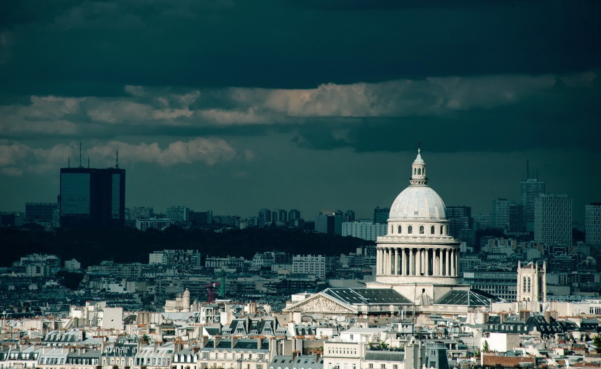 città paese francia parigi costruzioni costruzioni case torre cielo nuvole nuvole