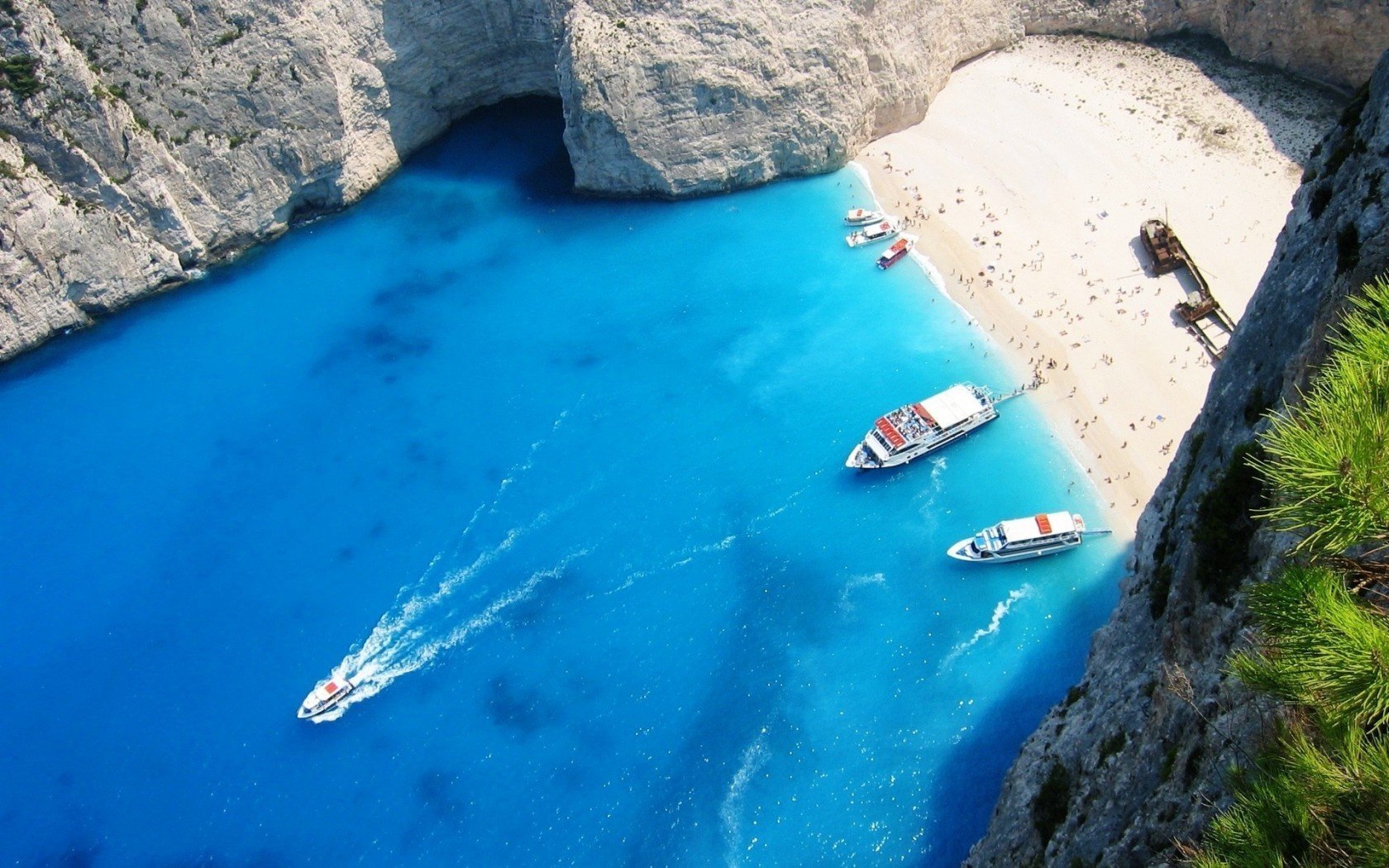 yachten strand felsen meer