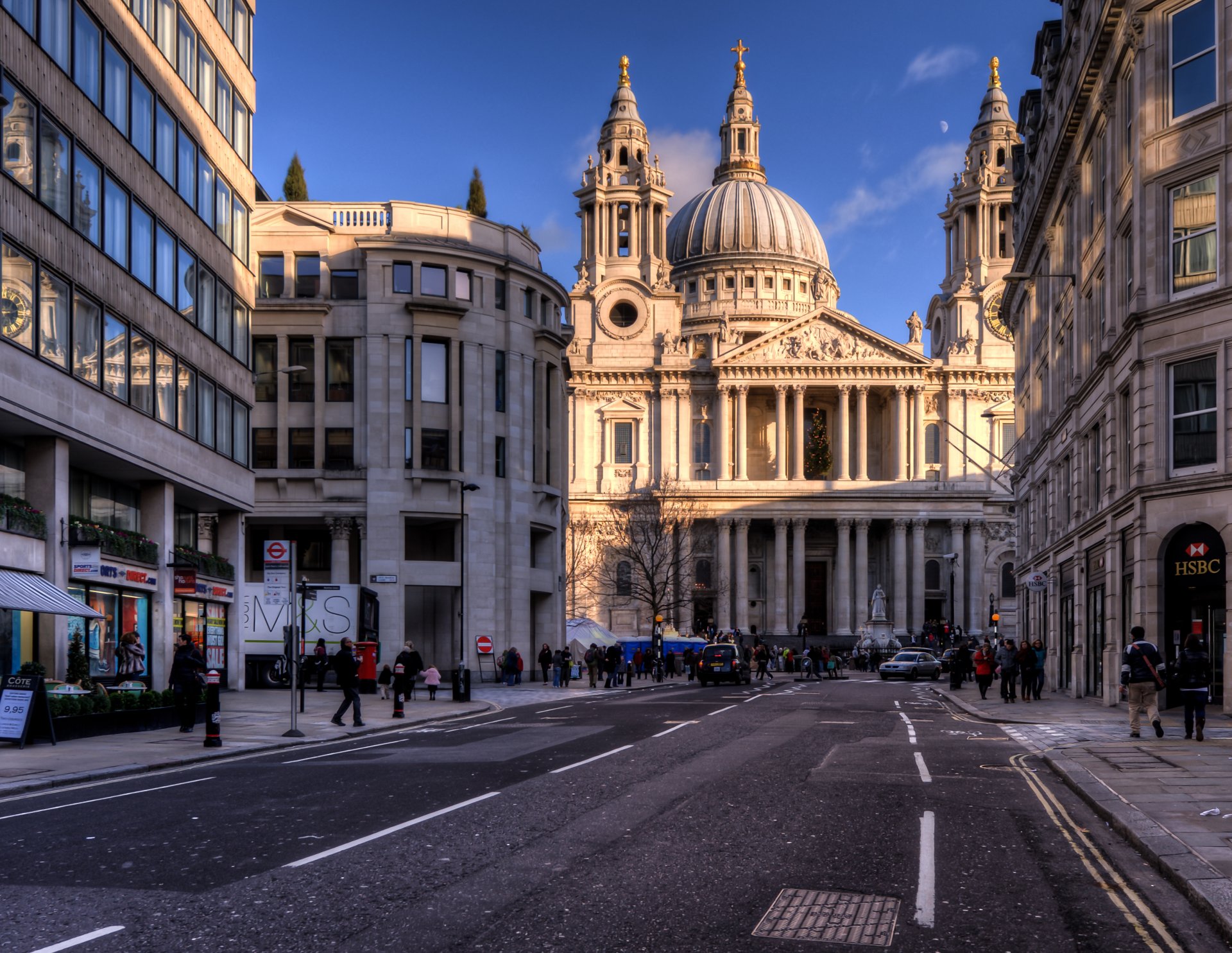 ludgate hill cattedrale di pauls st londra inghilterra regno unito