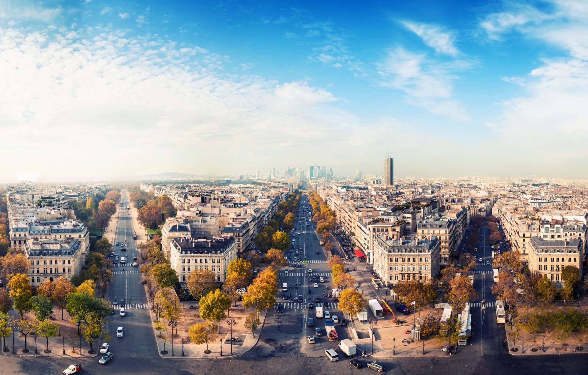 città francia parigi autunno cielo case strade