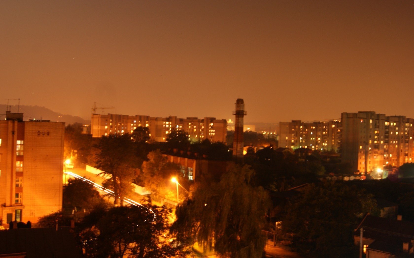 città luce notte