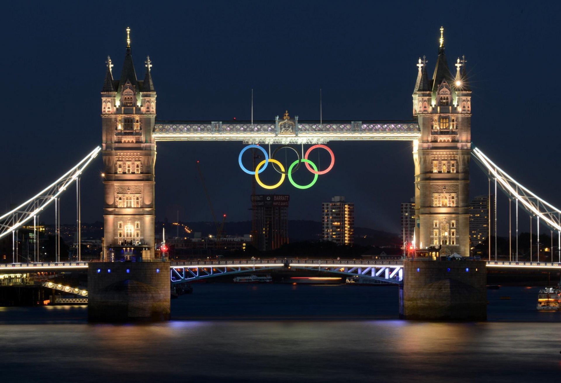 london river thames tower bridge bridge 2012 olympic game