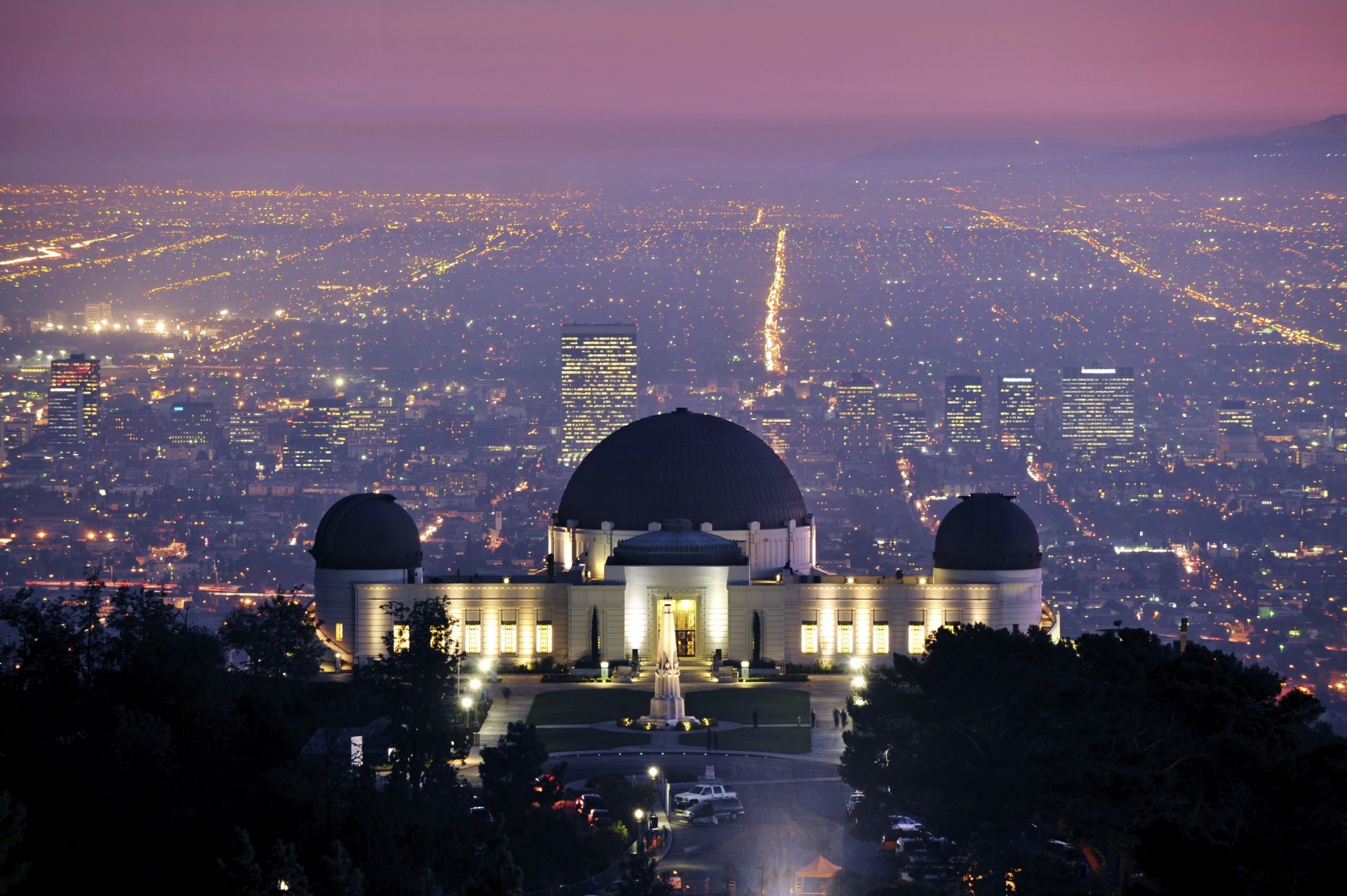 usa kalifornien los angeles griffith observatory stadt