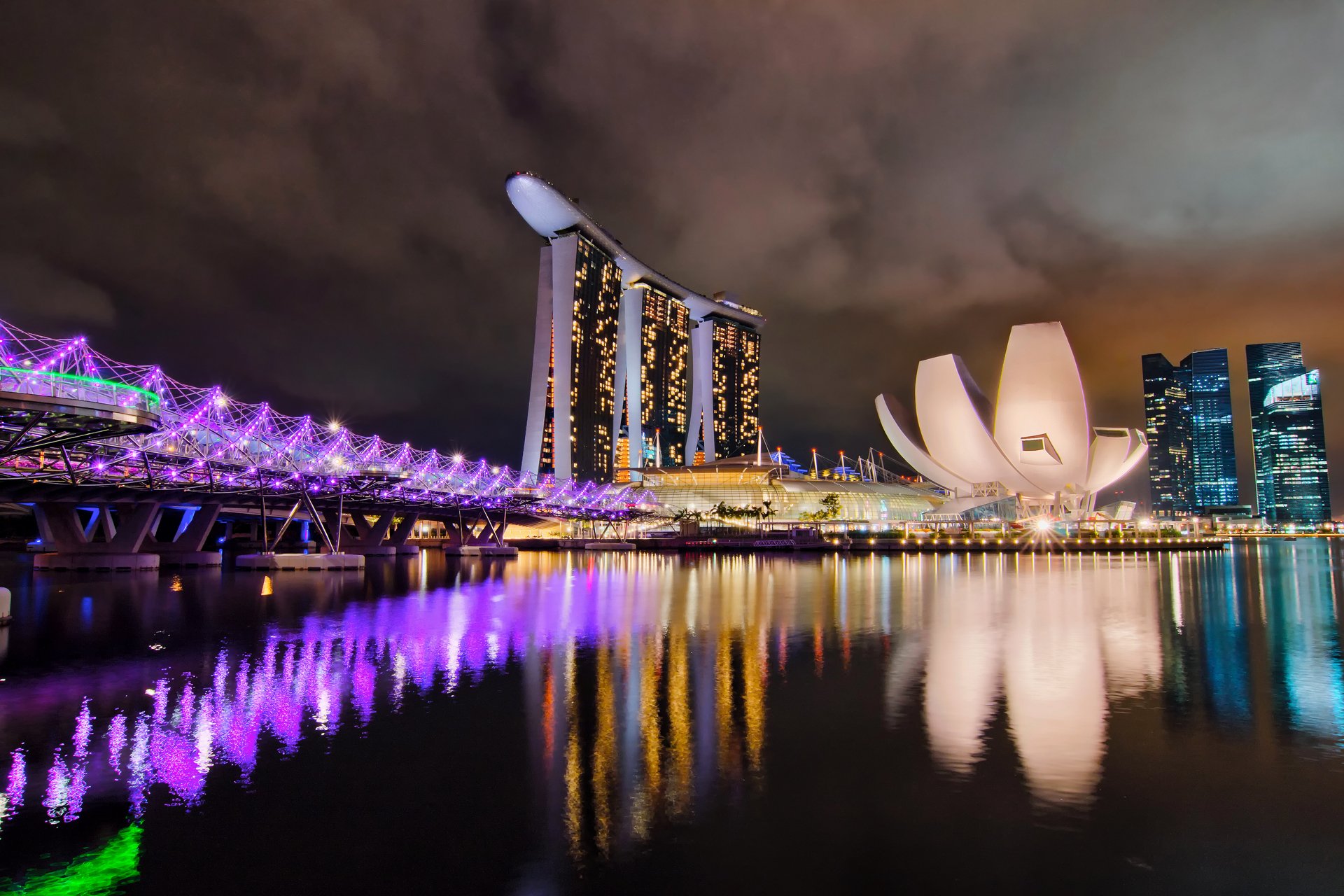 stadt singapur hotel nacht