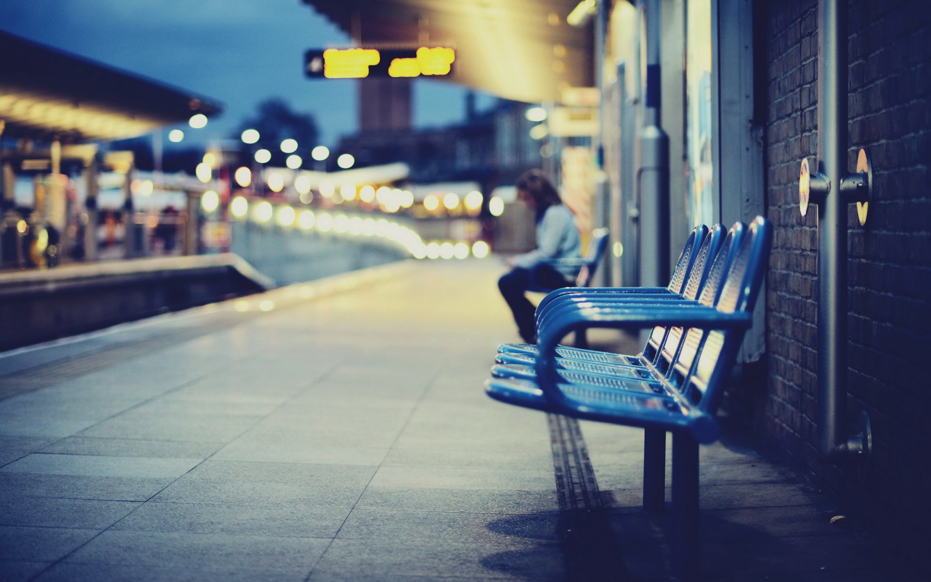 town railway station armchair