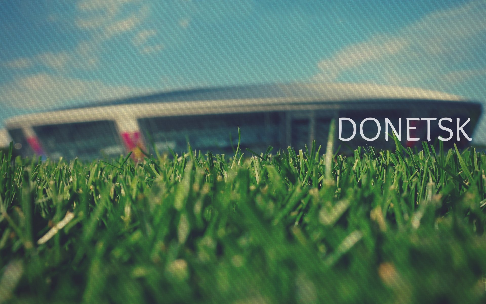 donetsk donbass arena stadium grass close up day