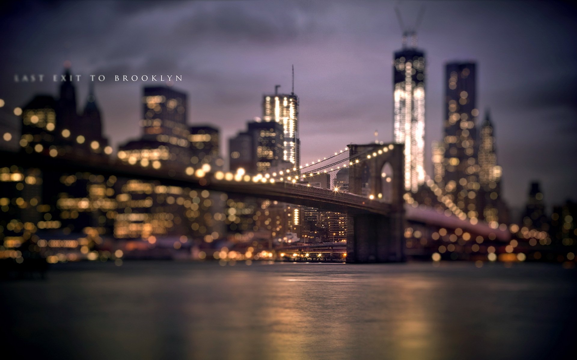 ville nuit rivière pont