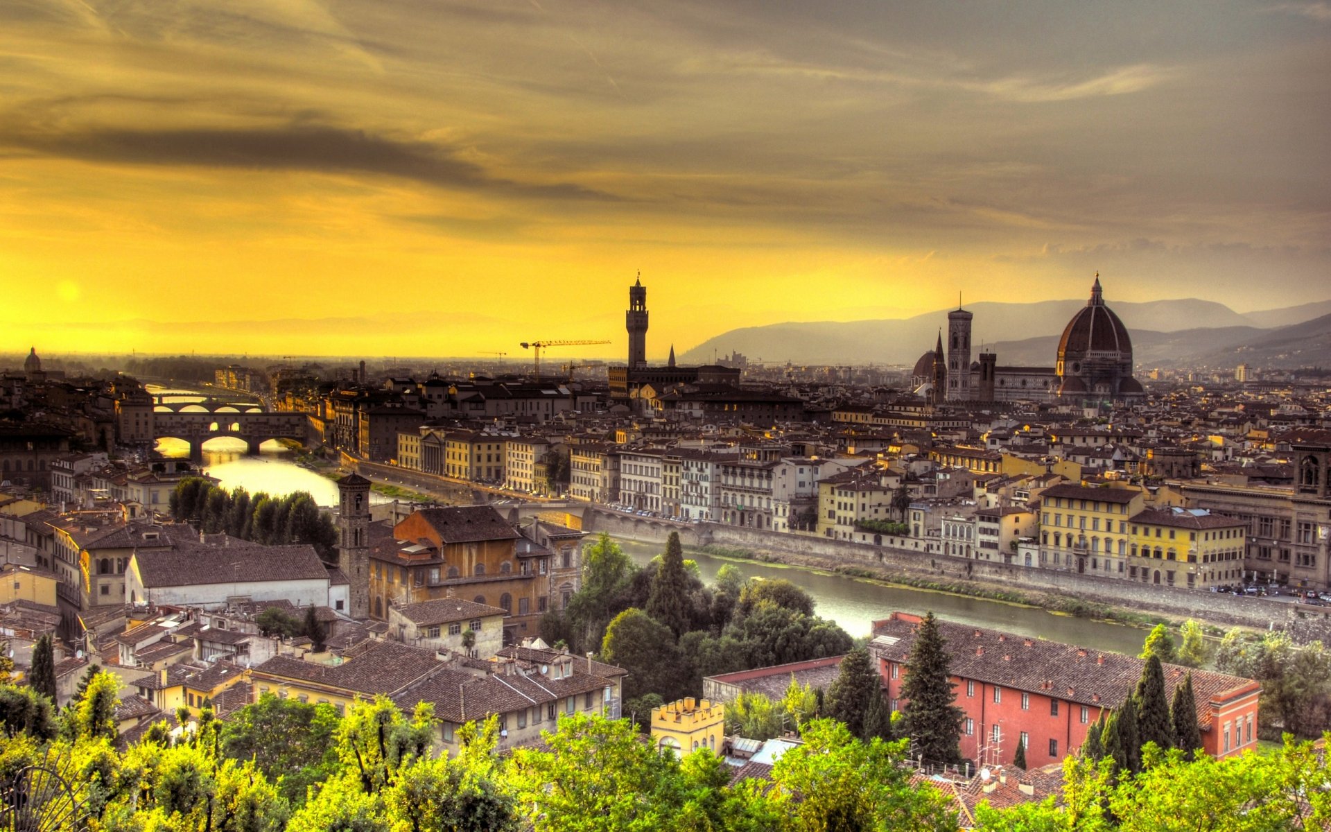 firenze italia tramonto