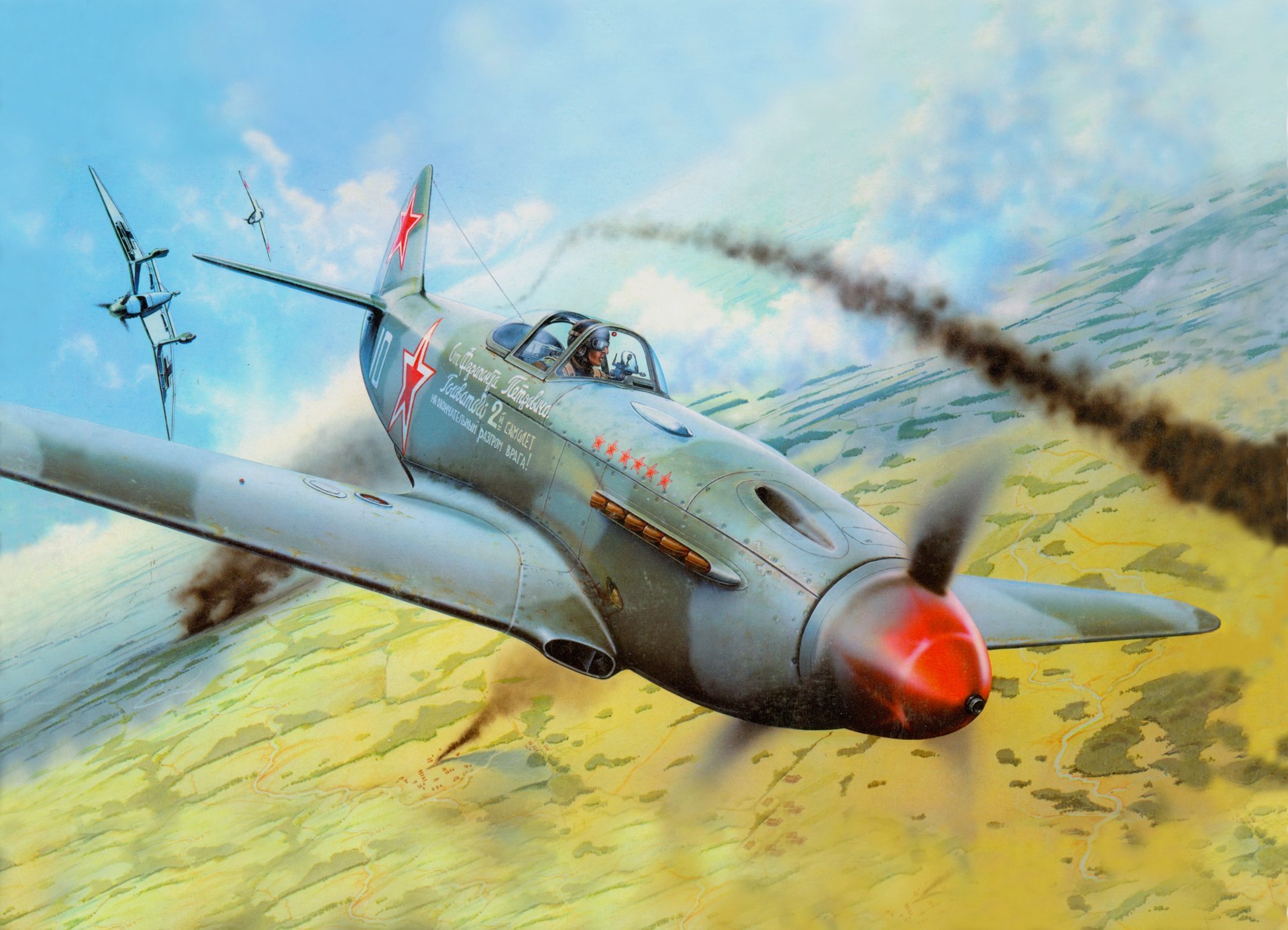 abbildung yakovlev kampf yak-3 kämpfer