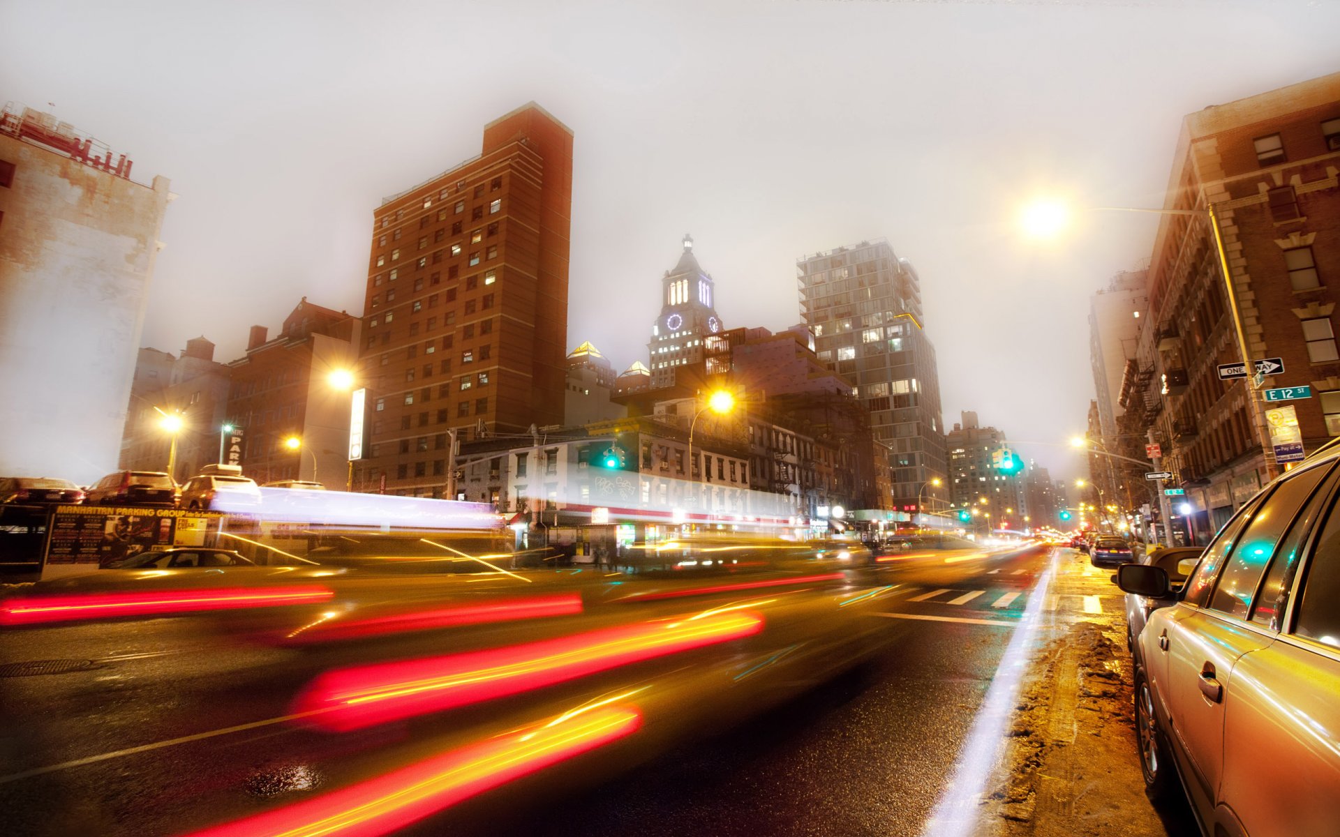 nueva york estados unidos east village 3 avenue noche