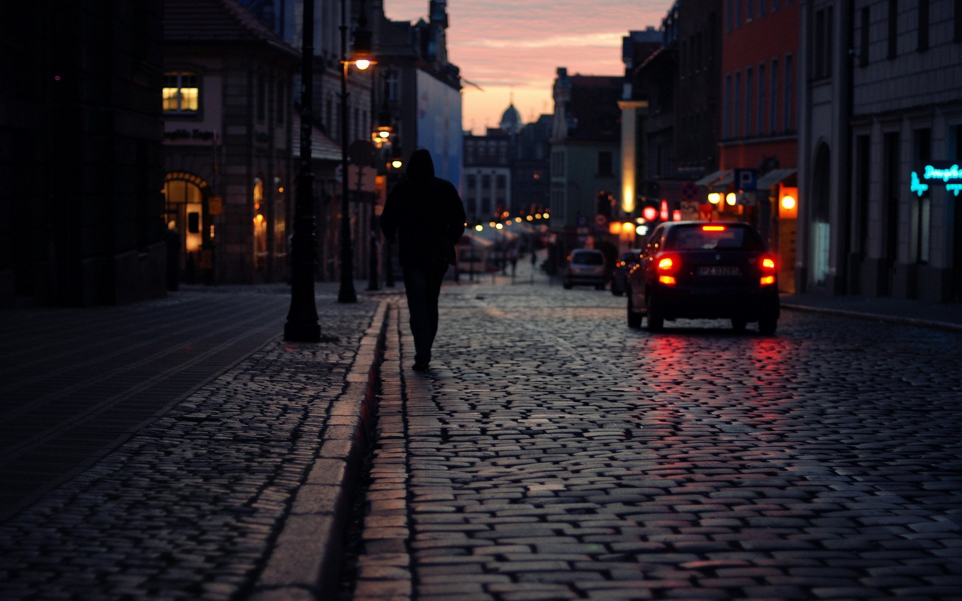 città notte strada