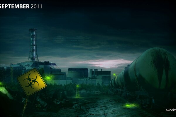 Chernobyl Chernobyl centrale nucleare di notte