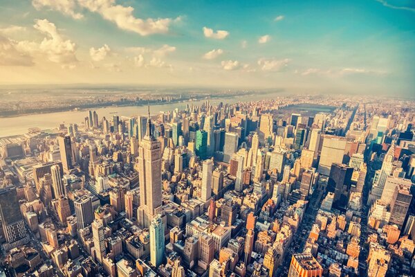 Vista desde lo alto de nueva York