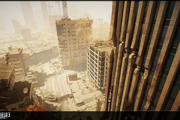 Urban environment in the game battlefield 3