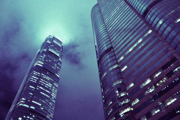 Hong Kong hat die höchsten Gebäude und Wolkenkratzer