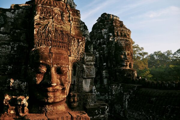 Ruins of a sanctuary in Cambodia