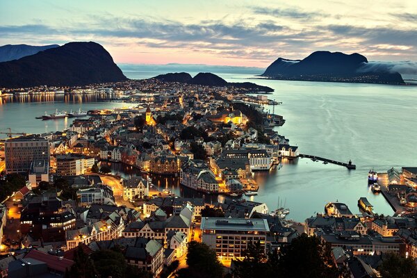 La ville d Osesund en Norvège