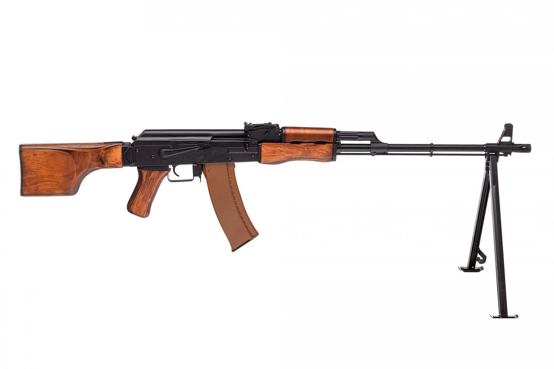 manual machine gun weapon rpk-74 kalashnikov