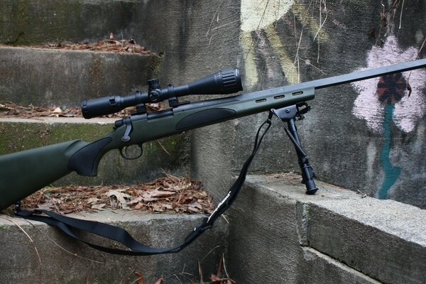 Title remington 700 vtr on the rocks