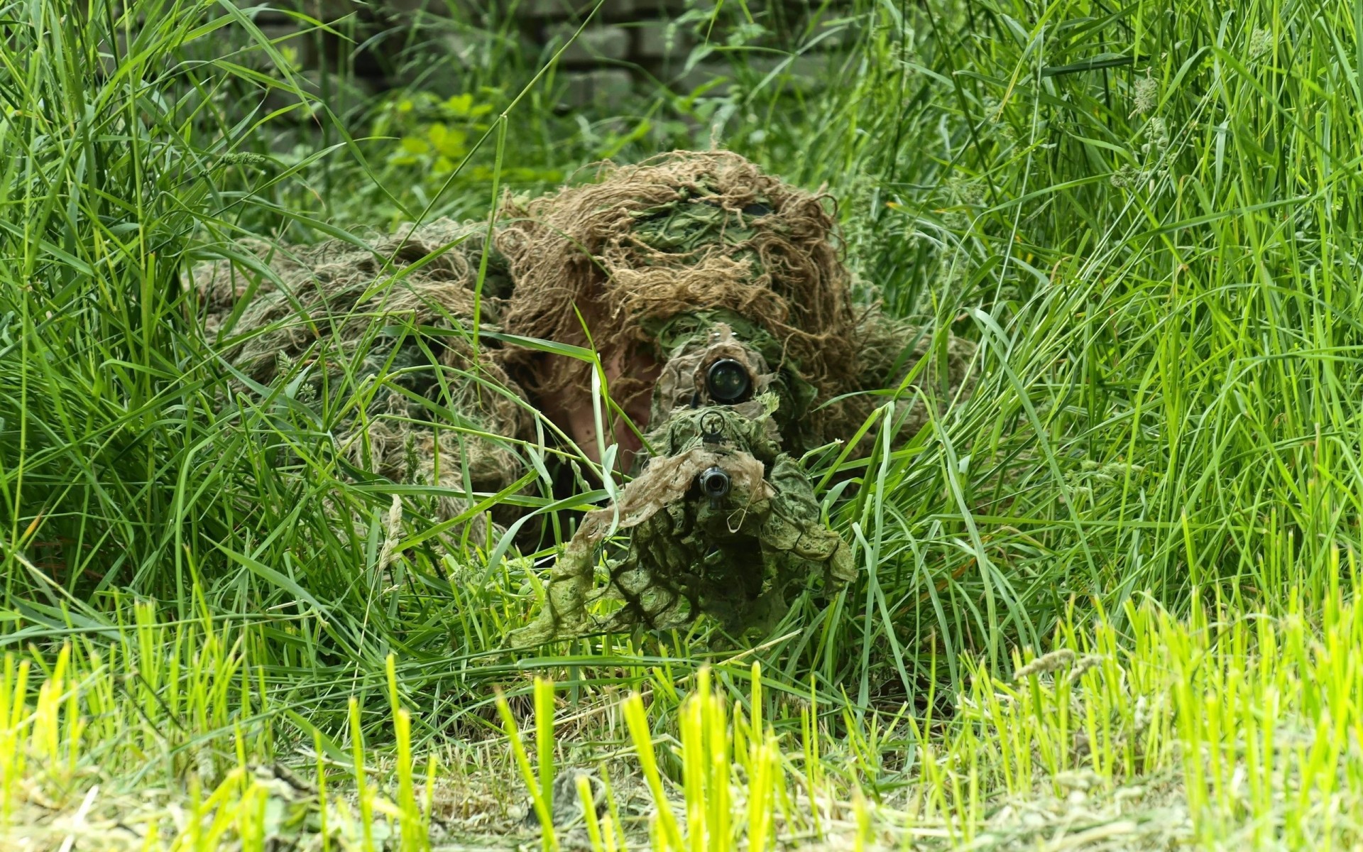 sniper embuscade camouflage