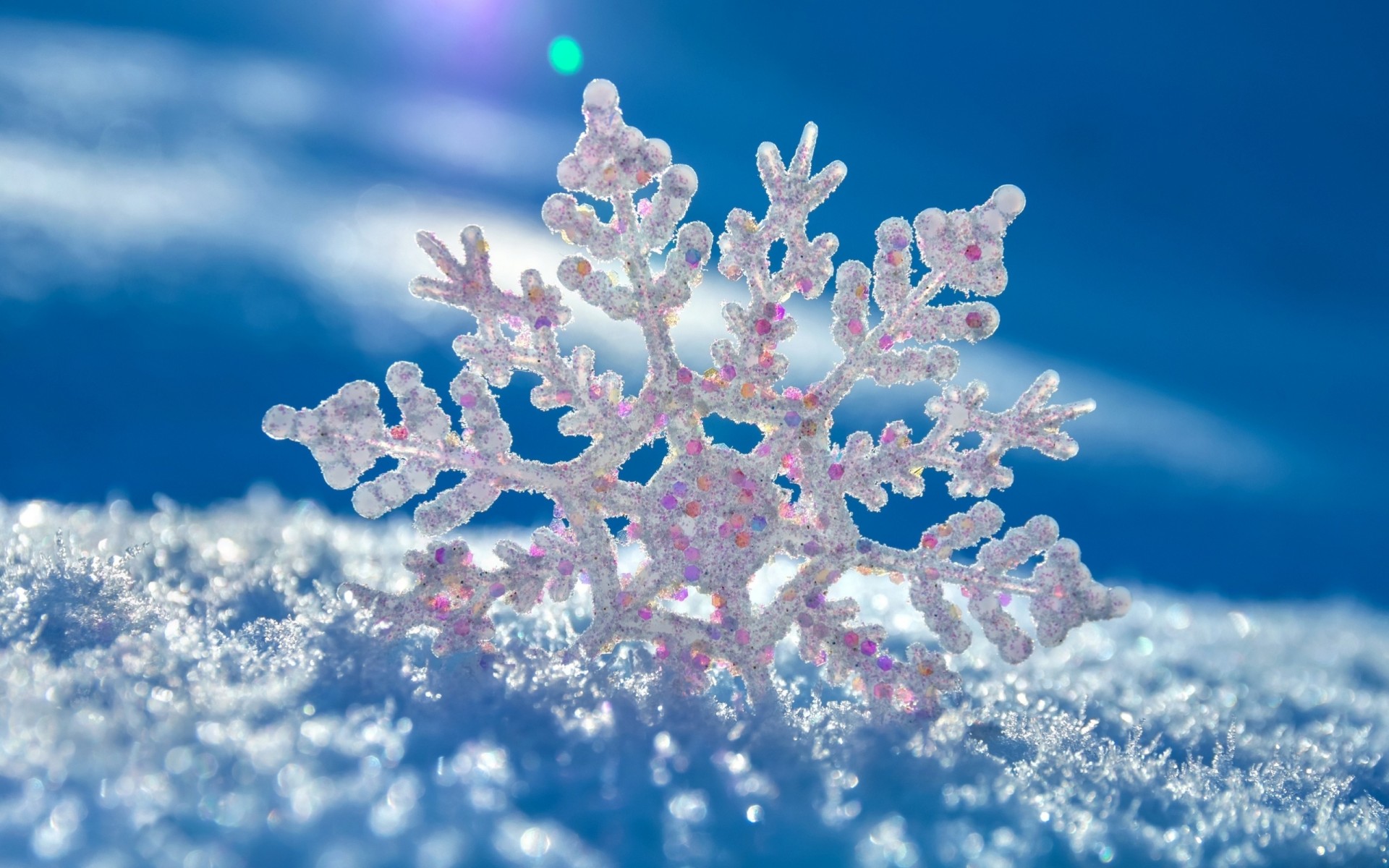 paillettes flocon de neige hiver