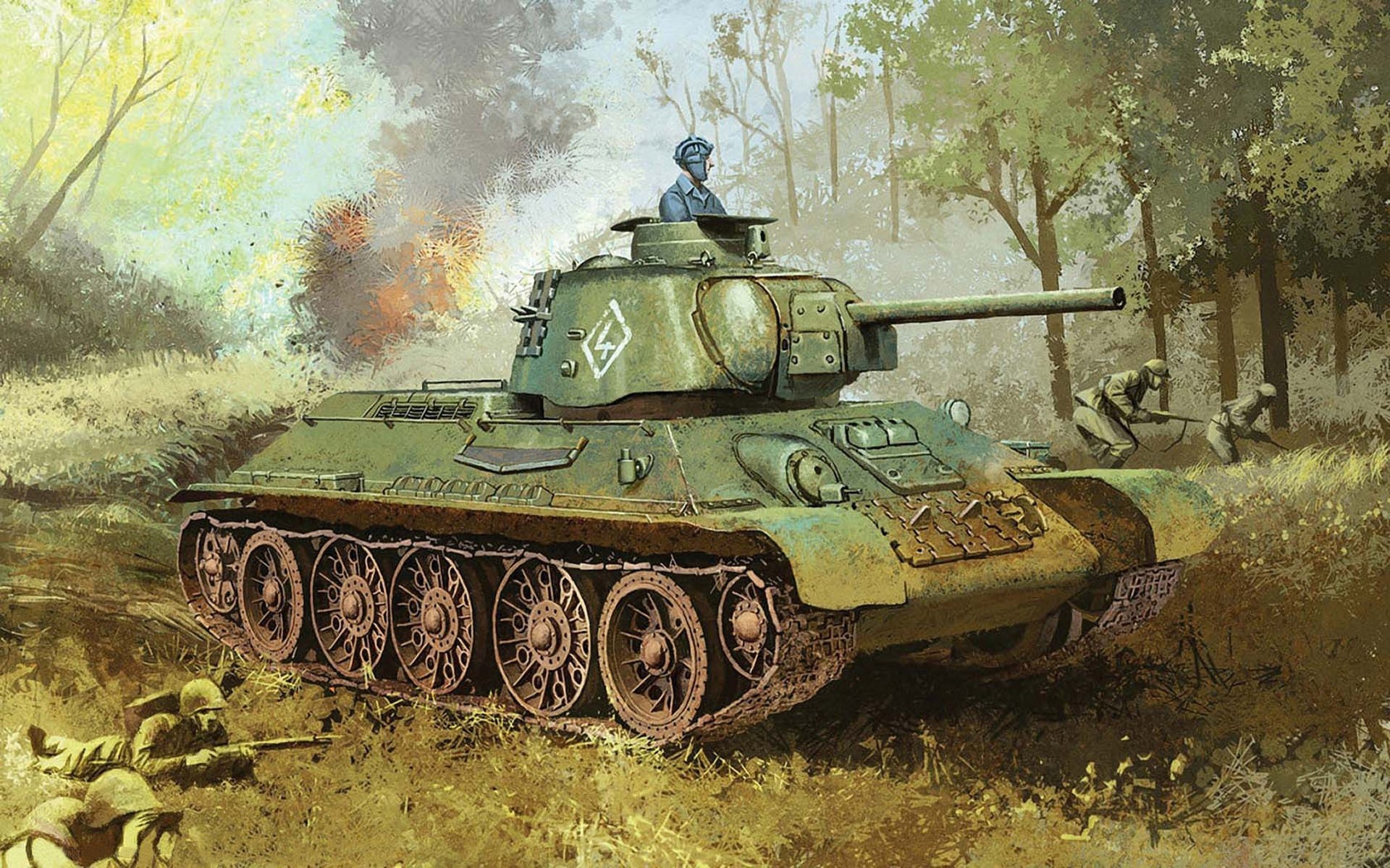 medium soviet tank t-34-76