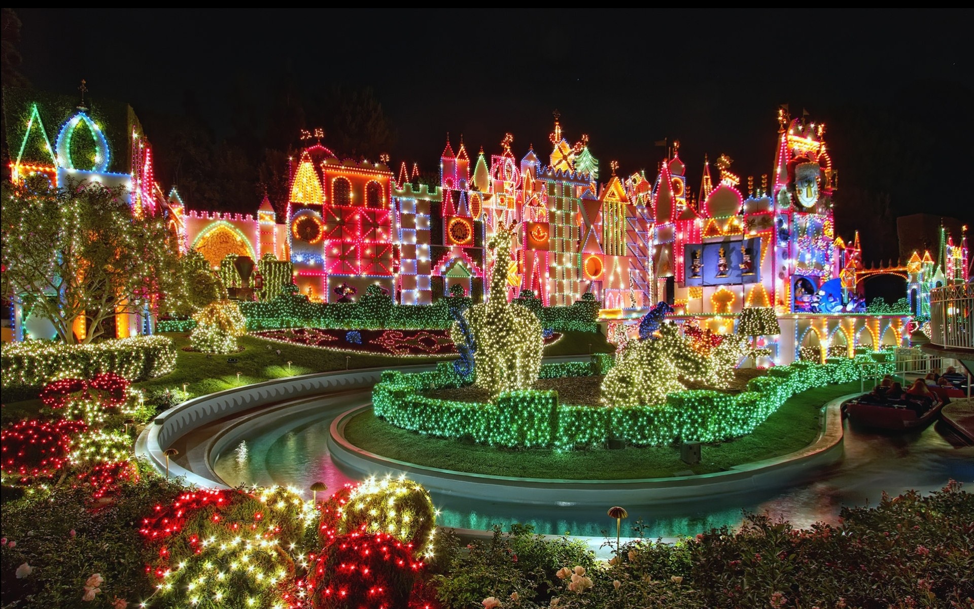 natale vacanza cielo luminoso divertimento bello disneyland