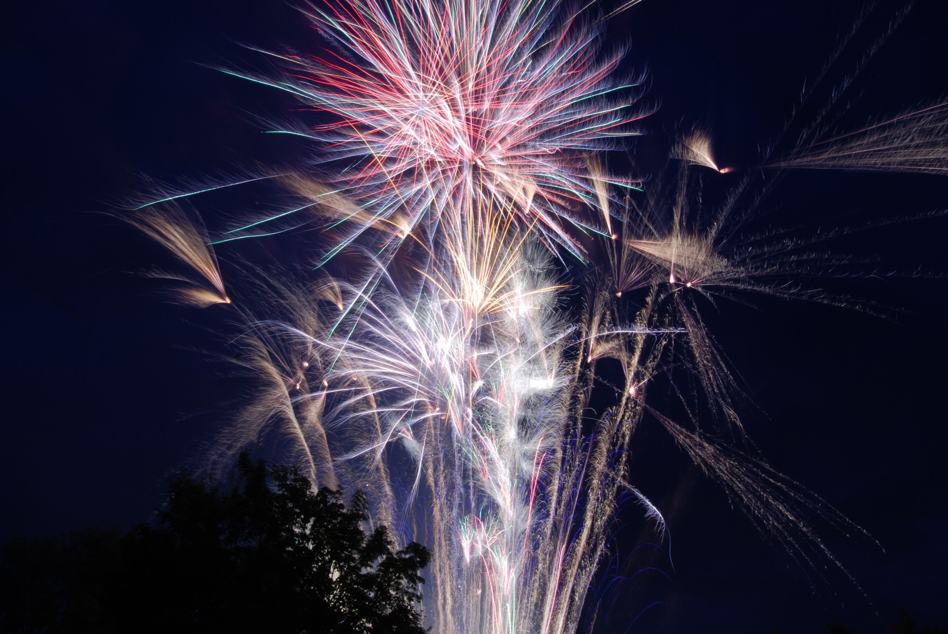 fuochi d artificio notte