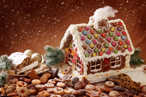 Christmas sweets, gingerbread and pastries