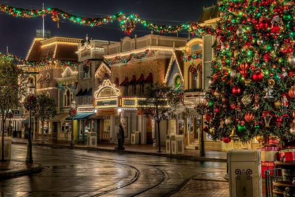 The street waiting for the new year